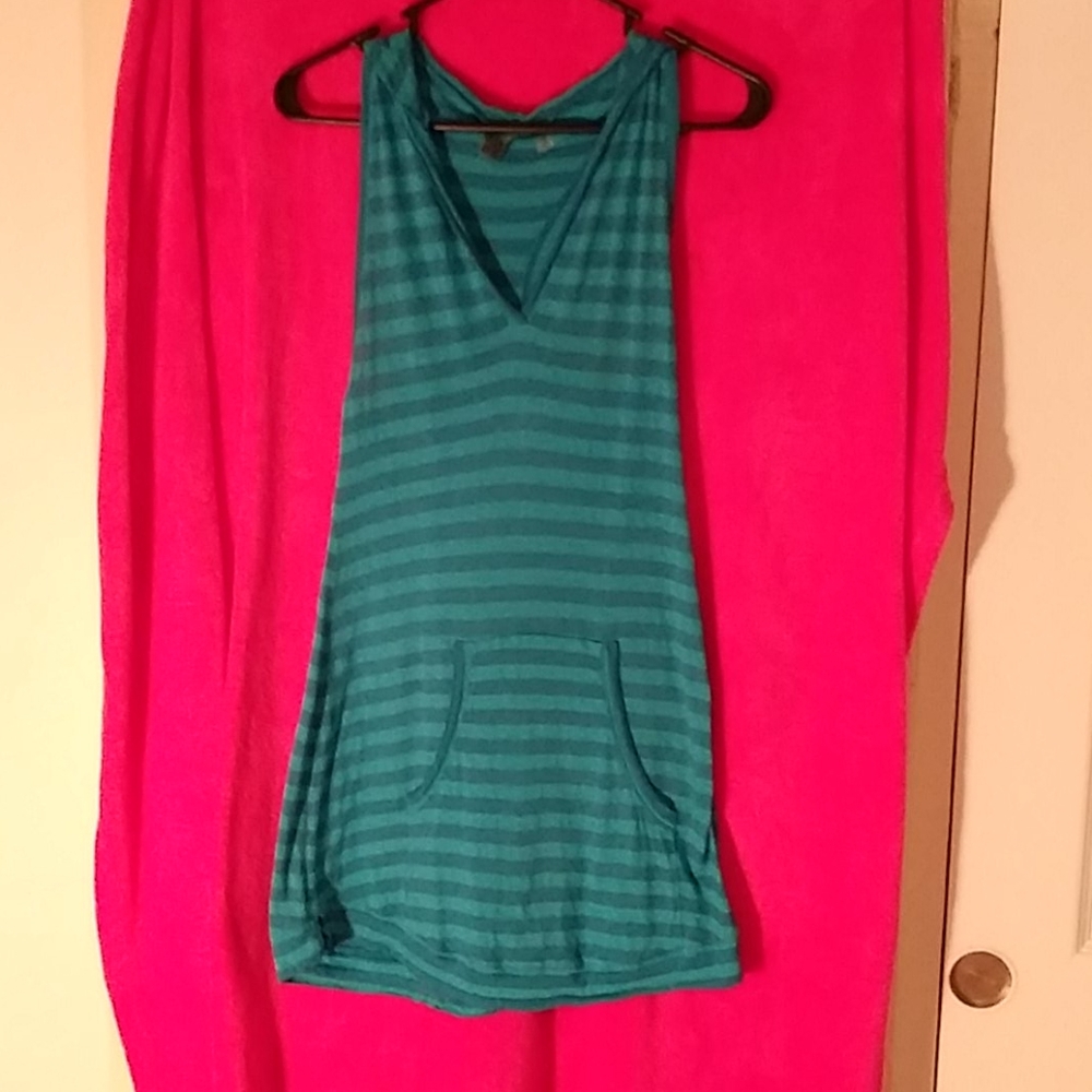 Women's or Young Ladies hooded mini dress